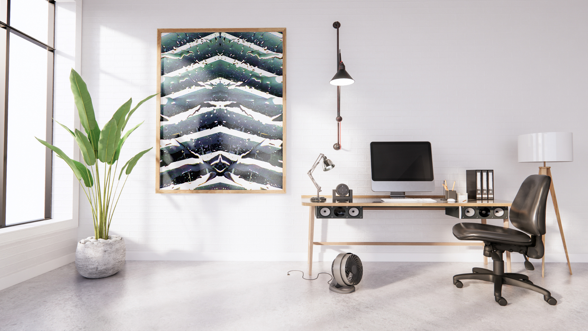 Crystal Wave original abstract contextualised office art modern decor photo print by Blair Montague Drake